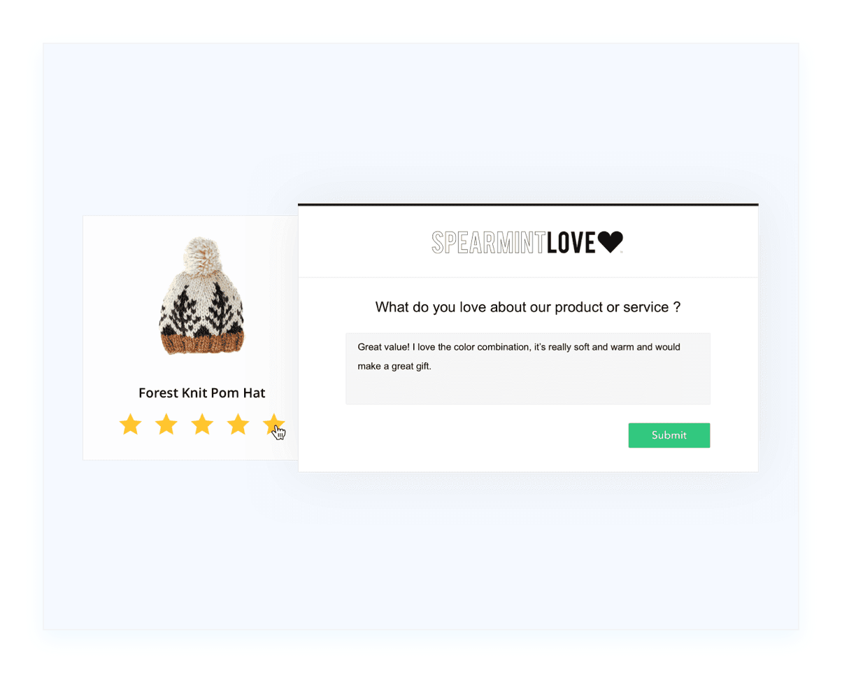 Collect product reviews
