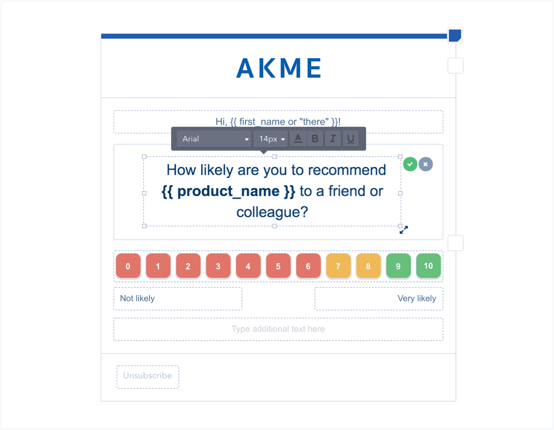 Send automated, personalized surveys