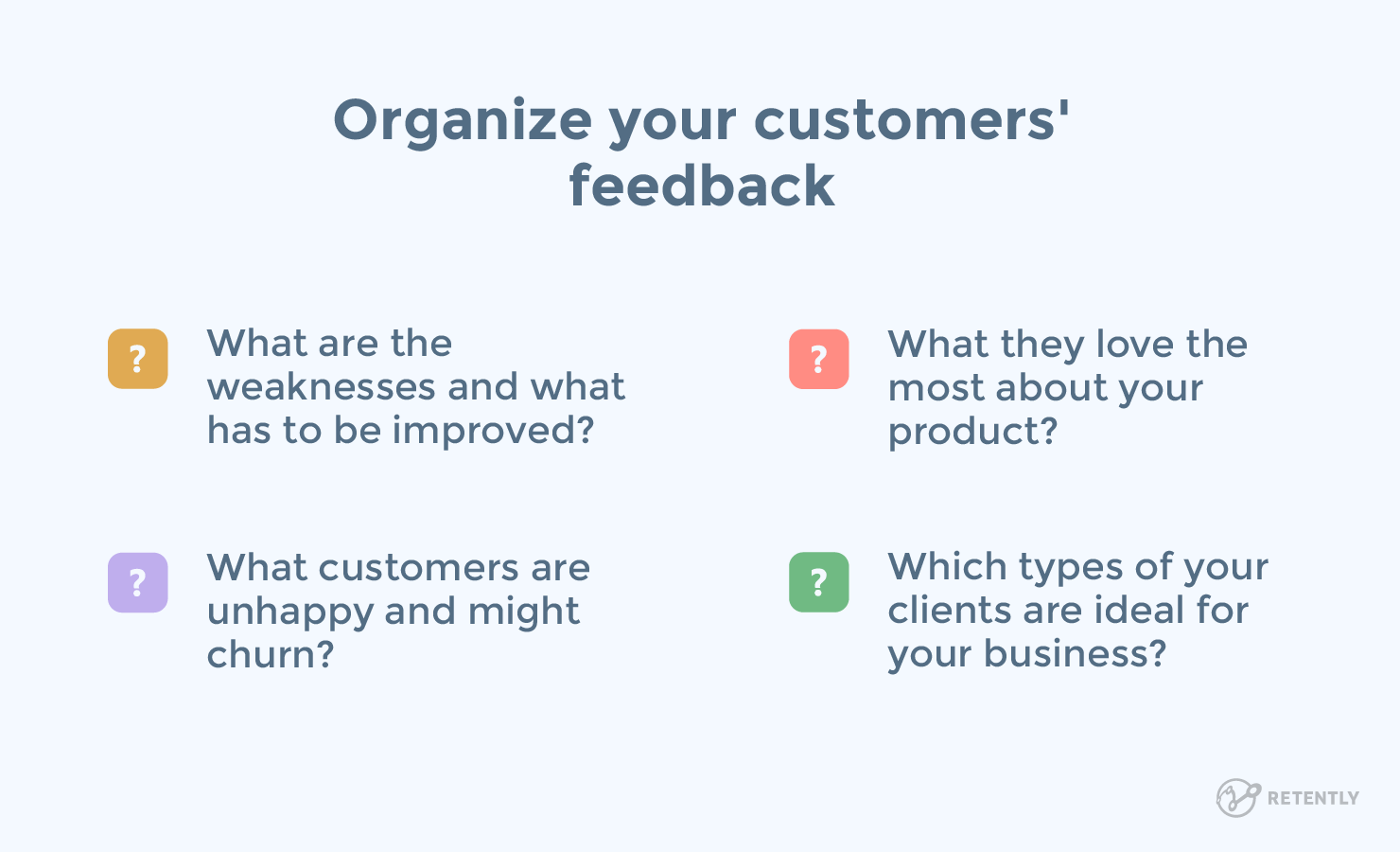 Organize your customers' feedback