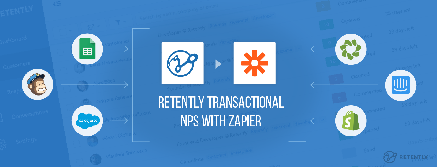 Send Your Transactional Surveys Using Retently's Zapier Integration