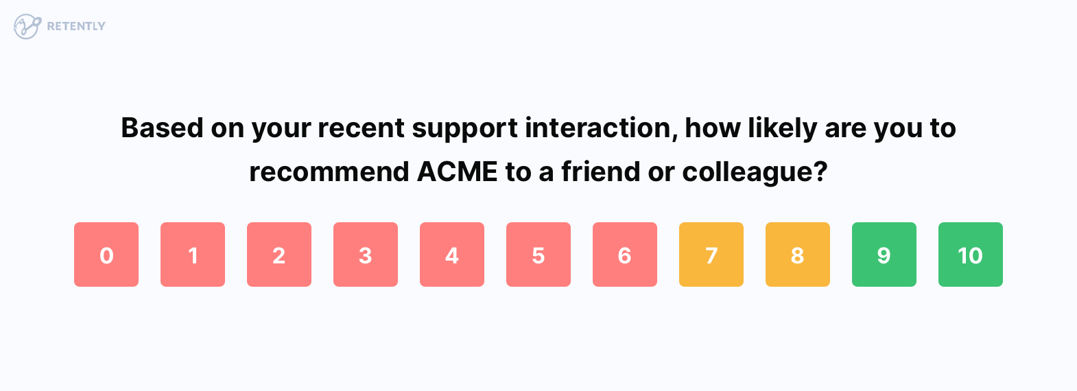 Transactional NPS - Survey Template