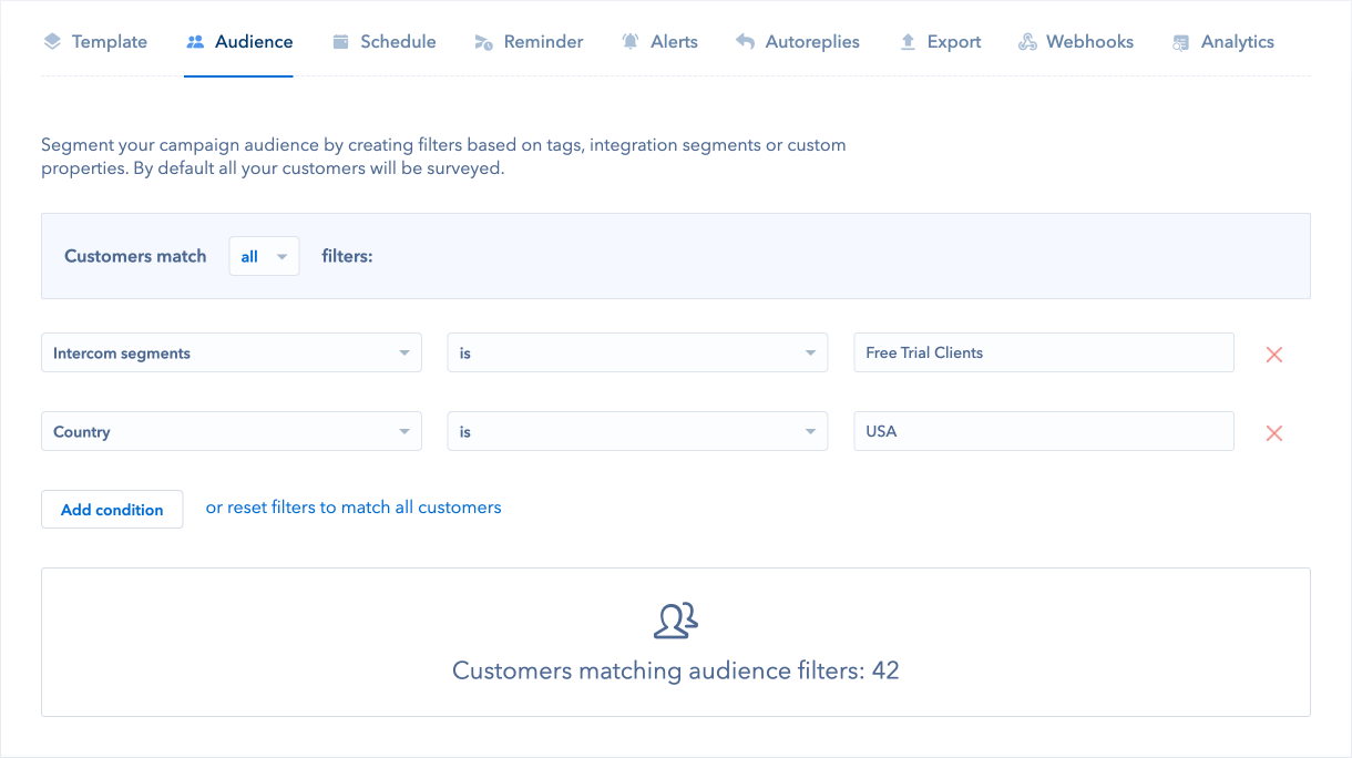 Retently audience segmentation