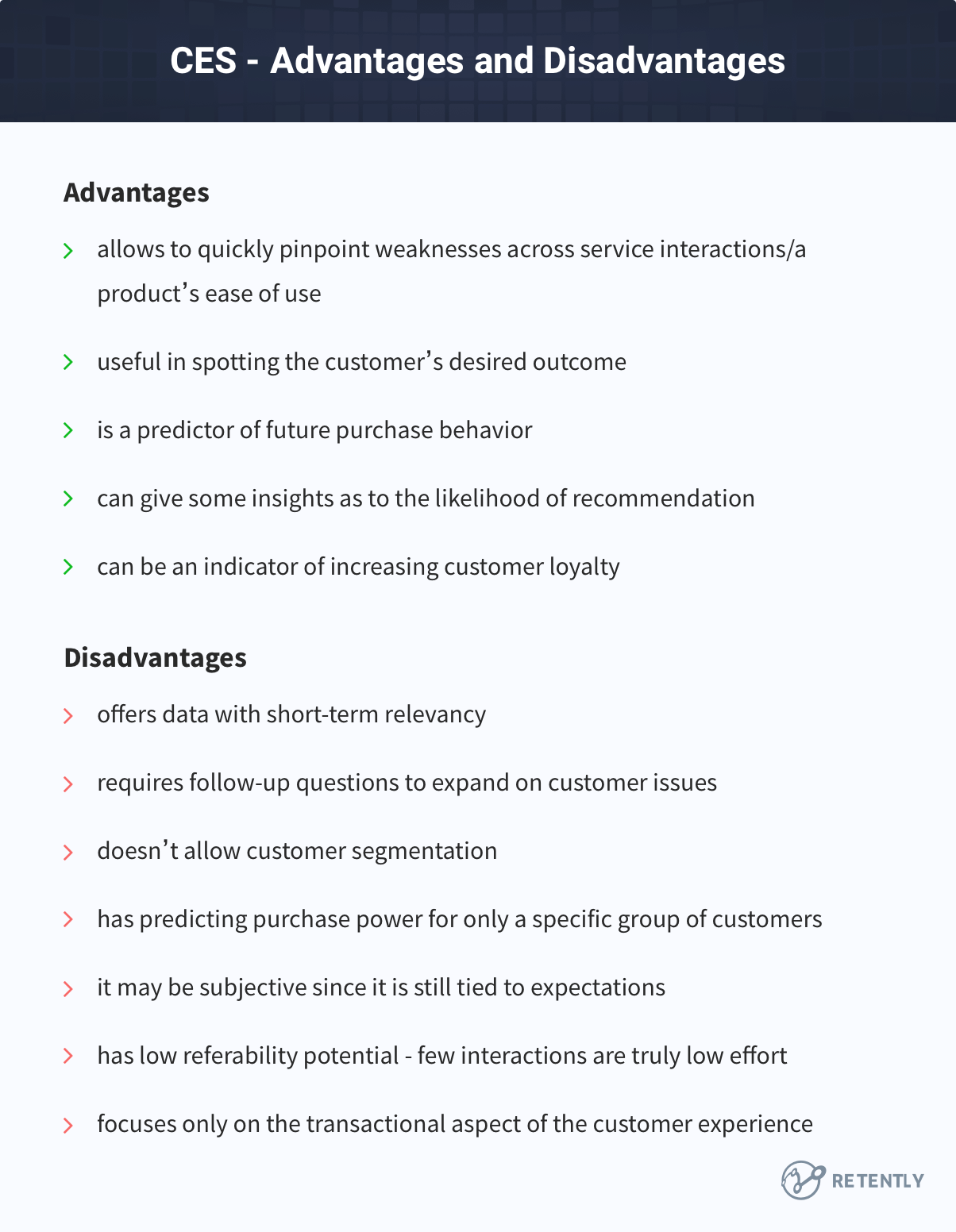 CES - Advantages and Disadvantages