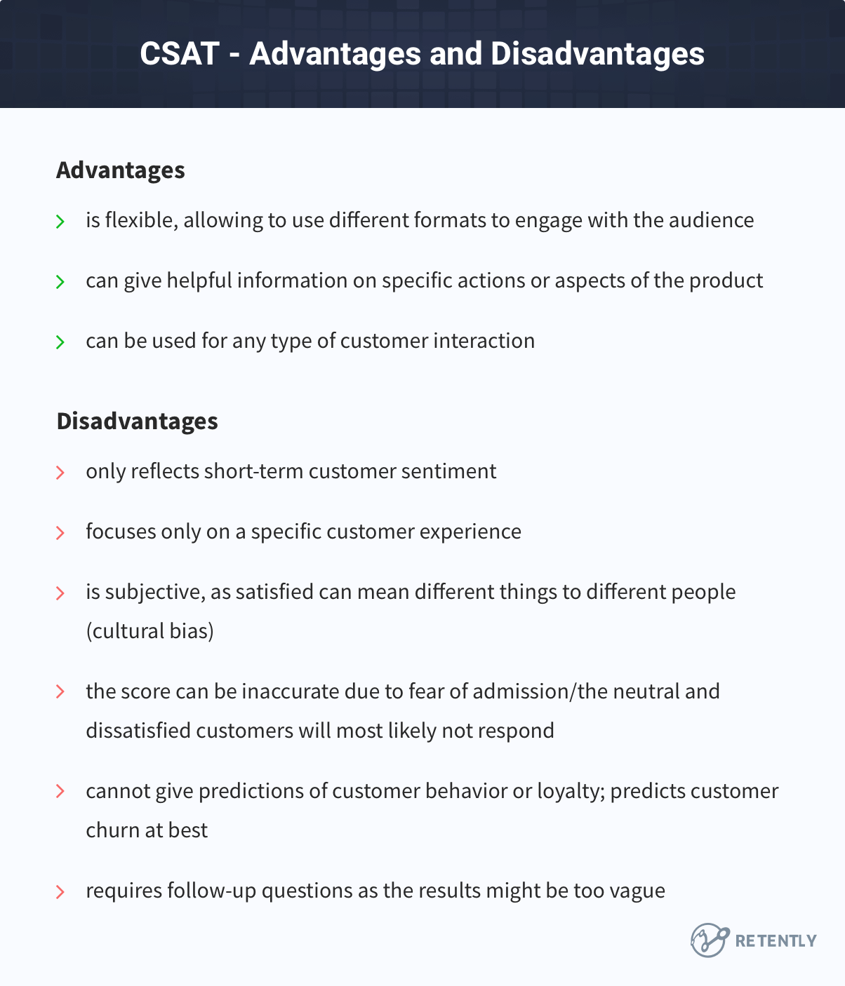 CSAT - Advantages and Disadvantages