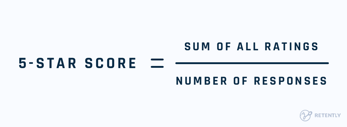 5-star rating calculation formula