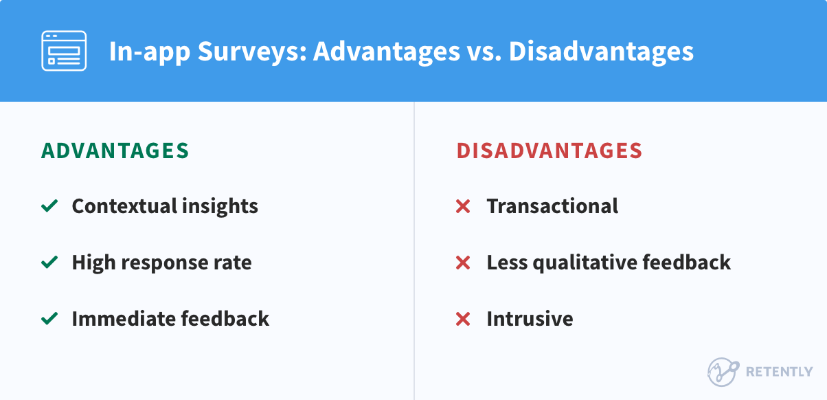 Advantages and Disadvantages of In-App Surveys