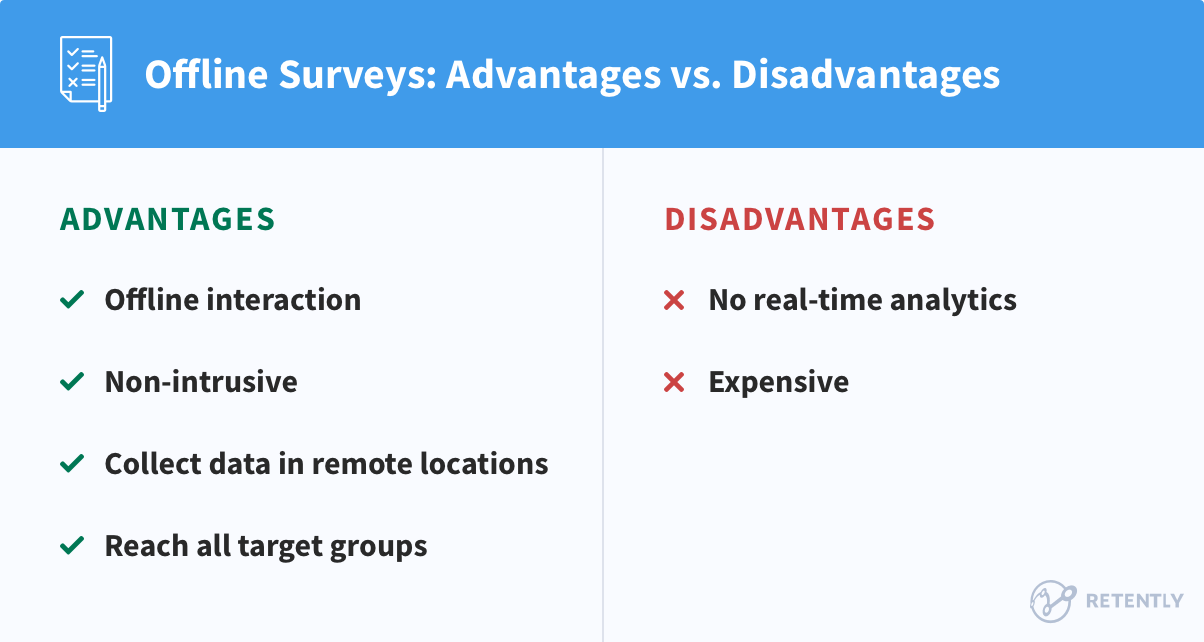 Advantages and Disadvantages of Offline Surveys