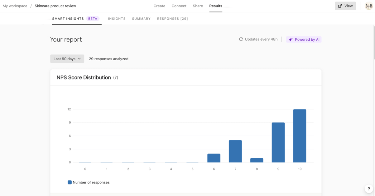 Typeform Dashboard