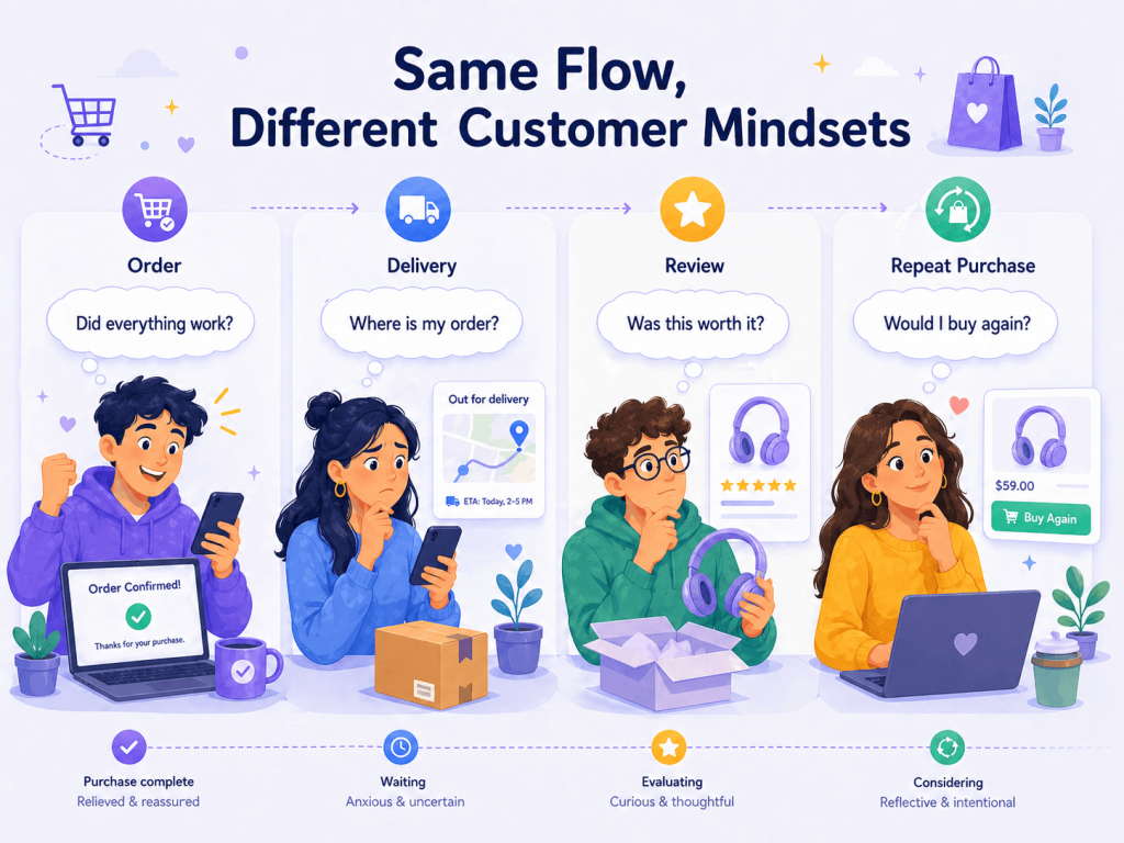 Same Flow, Different Mindsets Same Flow, Different Mindsets