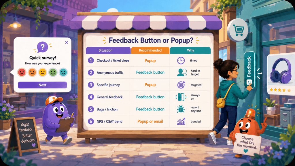 Feedback Button or Popup? Feedback Button or Popup?