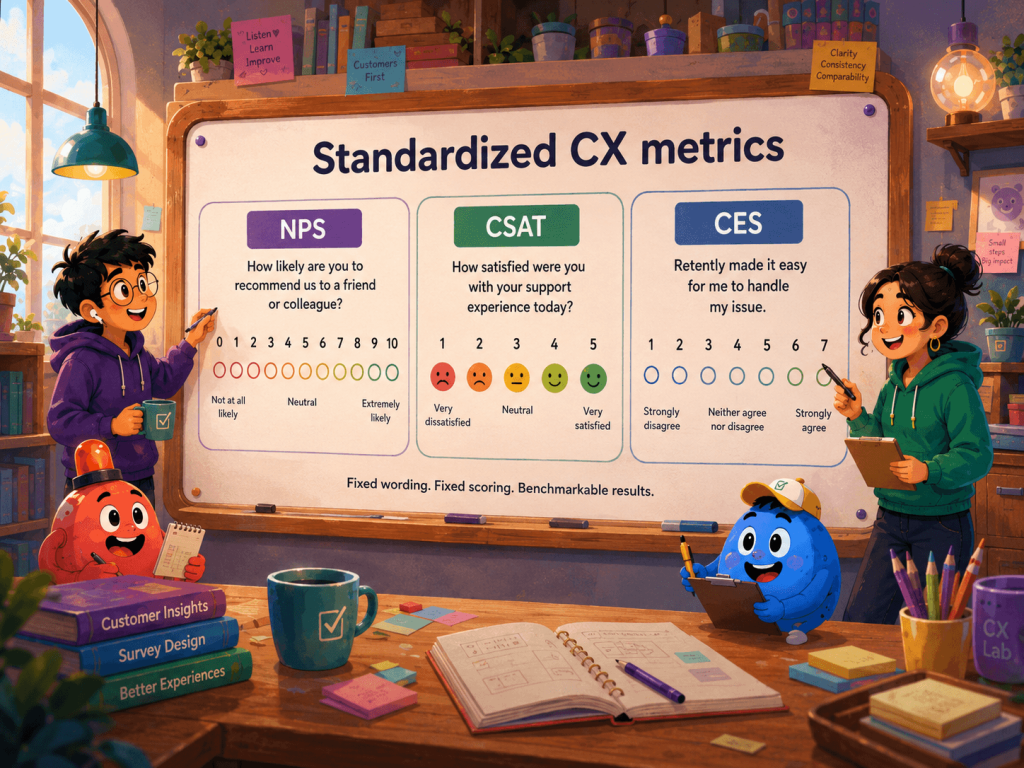 Standardized CX metrics