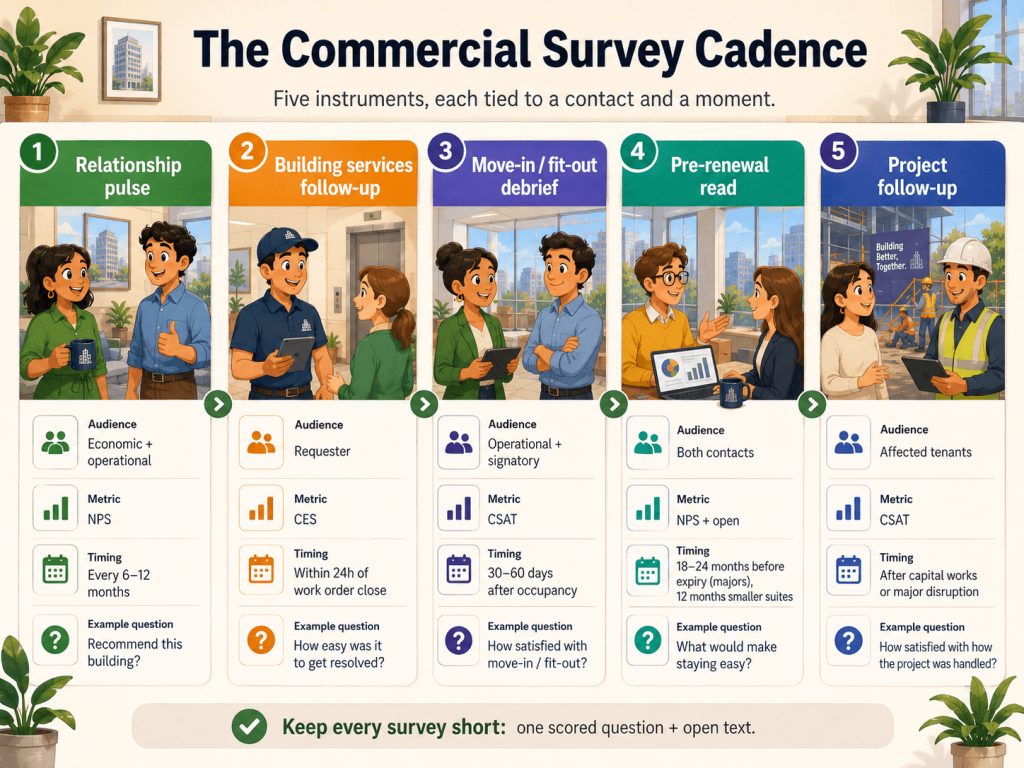 The Commercial Survey Cadence