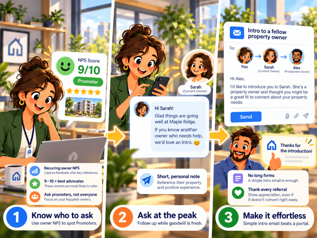 Engine 1: The Referral Ask, Timed by Score