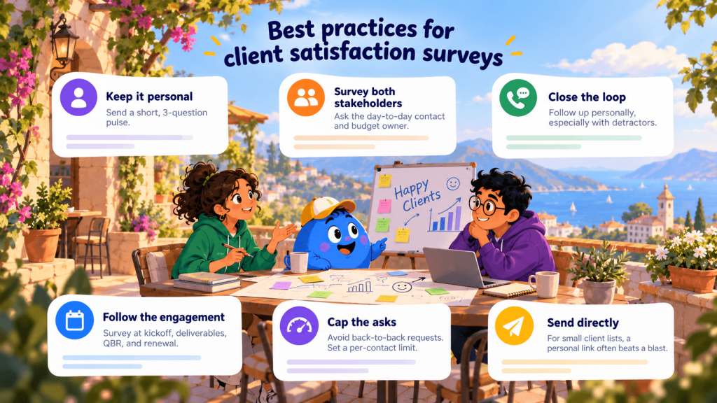 Best practices for client satisfaction surveys