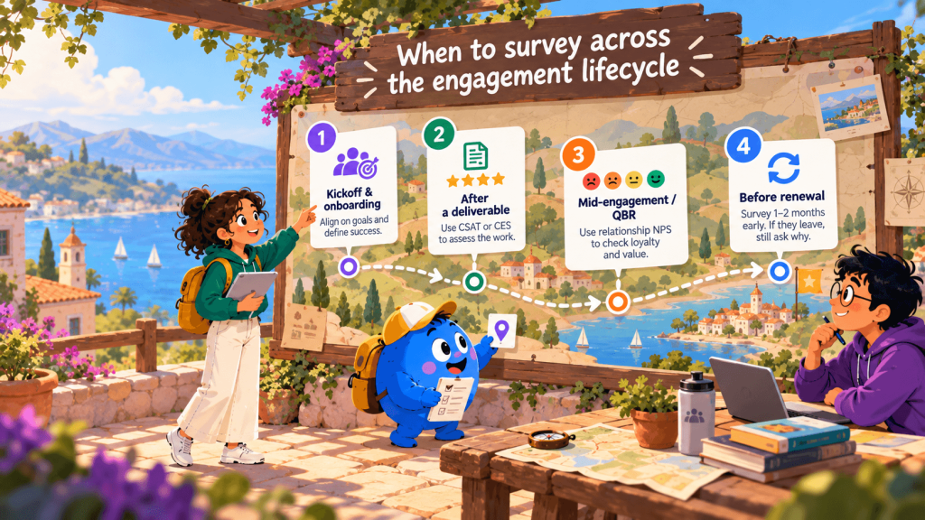 When to survey across the engagement lifecycle