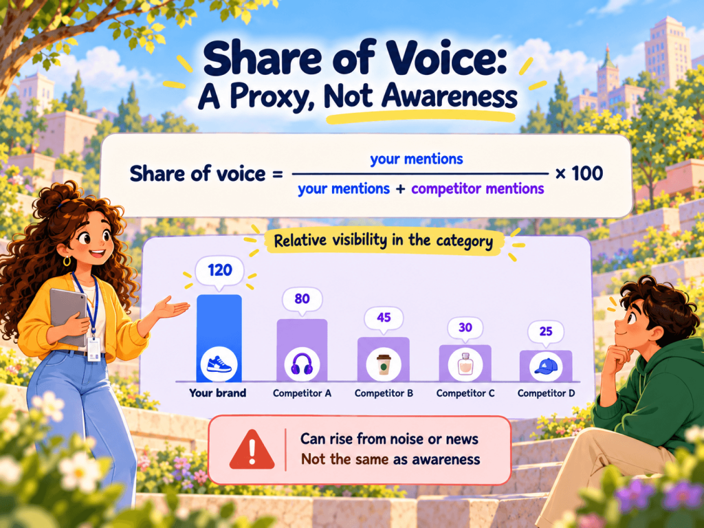 Share of Voice: A Proxy, Not Awareness Share of Voice: A Proxy, Not Awareness